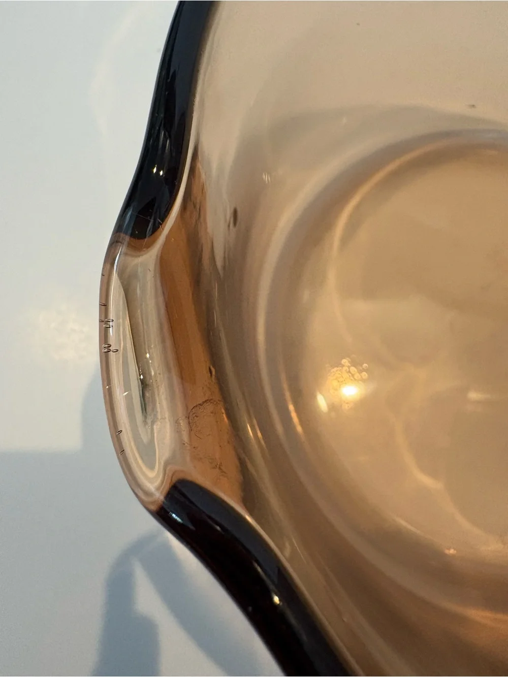 Corning Ware Amber Visions  1 Liter Sauce Pan Pour Spout No Lid Replacement